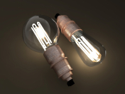 Eco-filament light bulbs combo 3D model