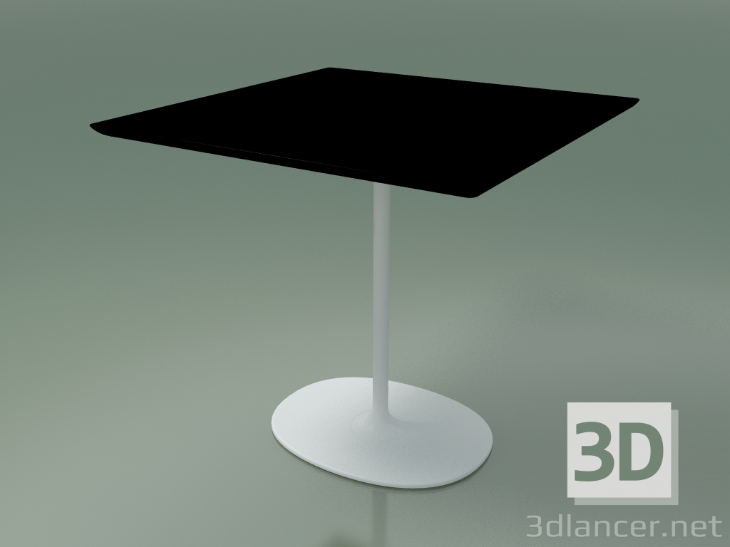 3D Modell Quadratischer Tisch 0696 (H 74 - 79 x 79 cm, F02, V12) - Vorschau