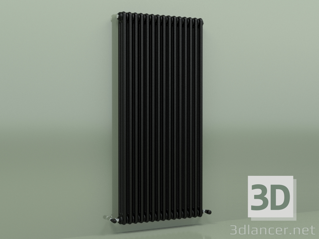modèle 3D Radiateur TESI 3 (H 1500 15EL, Noir - RAL 9005) - preview