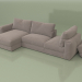3d model Dallas corner sofa - preview