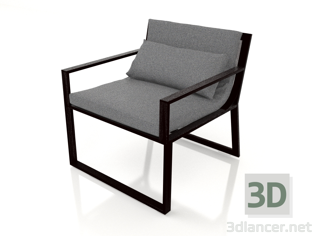 3D modeli Kulüp sandalyesi (Siyah) - önizleme