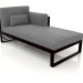 3d model Modular sofa, section 2 right, high back (Black) - preview