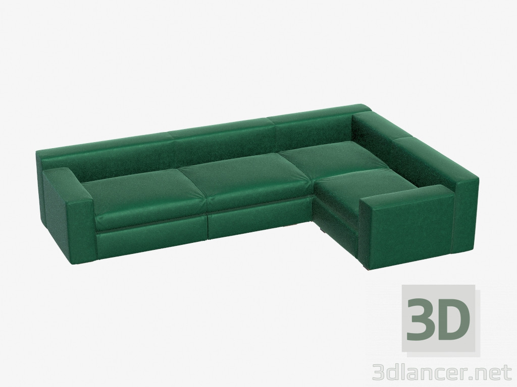 modèle 3D Canapé d'angle modulaire Hudson - preview