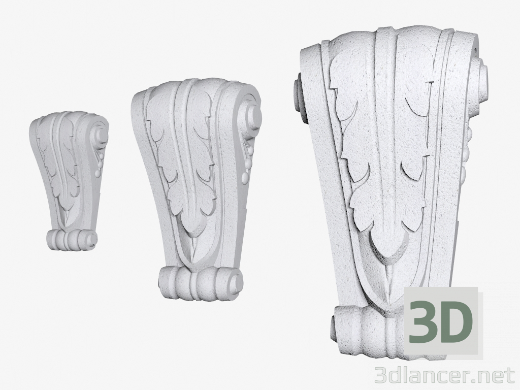 3D modeli Kale taşları (FZ35L, FZ54L, FZ69L) - önizleme