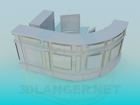 modèle 3D Réception - preview