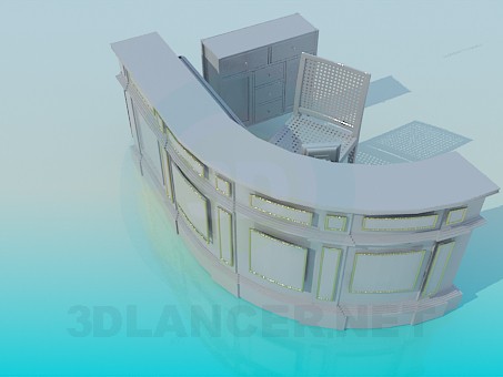 3d model Reception - preview 3d model Reception - preview