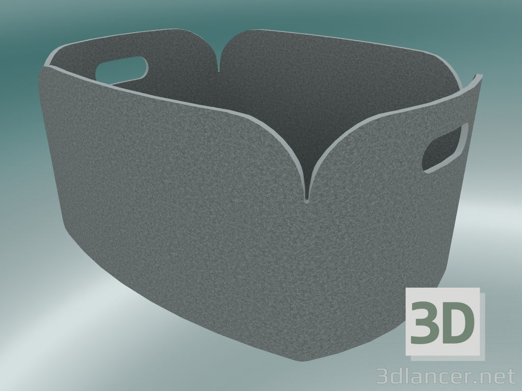 modello 3D Cestino di ripristino (Melange grigio) - anteprima