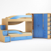 Ola de cama de bebé 3D modelo Compro - render