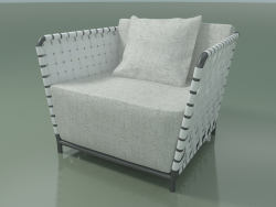 आउटडोर कुर्सी कुर्सी (801, ग्रे Lacquered एल्यूमीनियम)