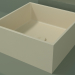 3D modeli Tezgah üstü lavabo (01UN11101, Bone C39, L 36, P 36, H 16 cm) - önizleme