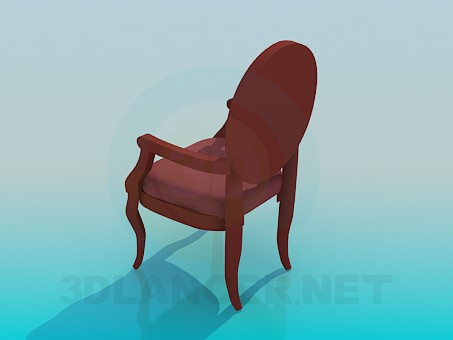 modelo 3D Silla con brazos - escuchar modelo 3D Silla con brazos - escuchar
