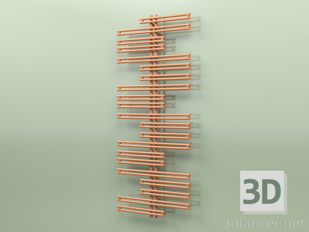 3D modeli Isıtmalı havlu askısı - Kea (1800 x 750, RAL - 8023) - önizleme