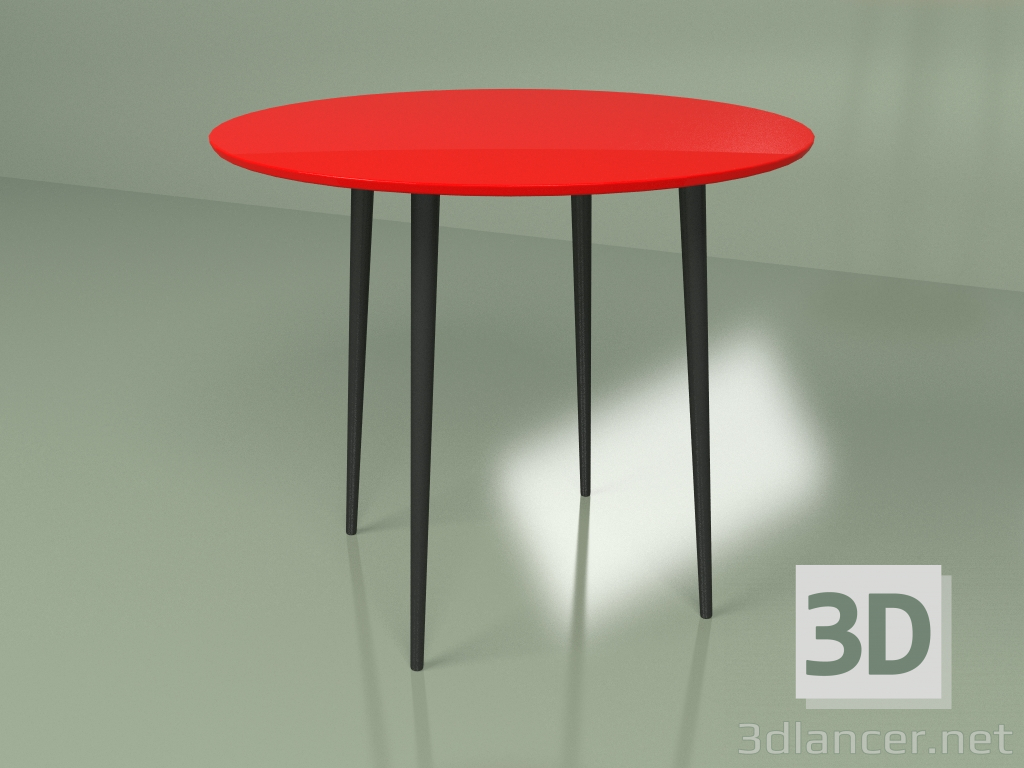 3D Modell Küchentisch Sputnik 90 cm (rot) - Vorschau