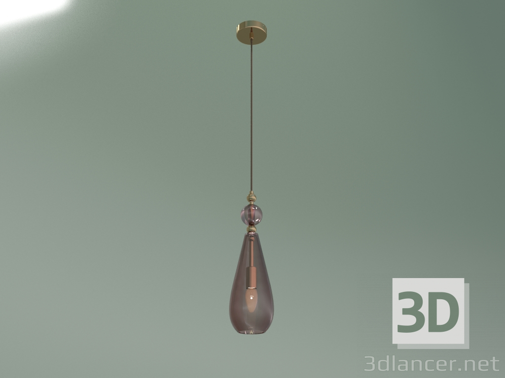 modello 3D Lampada a sospensione Ilario 50202-1 (viola) - anteprima