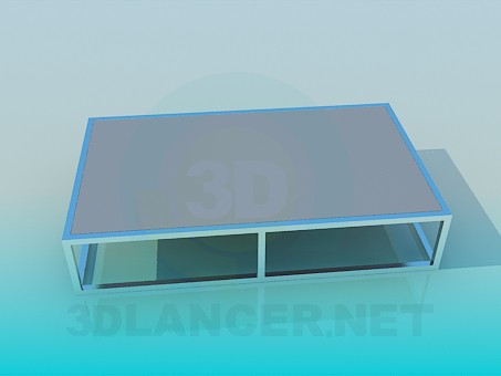 modello 3D Tavolo basso - anteprima