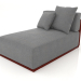 Modelo 3d Módulo de sofá seção 5 (Vinho tinto) - preview