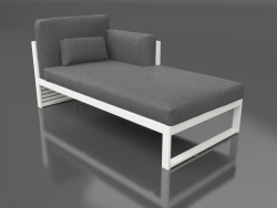 Modulares Sofa, Teil 2 rechts, hohe Rückenlehne (Weiß)