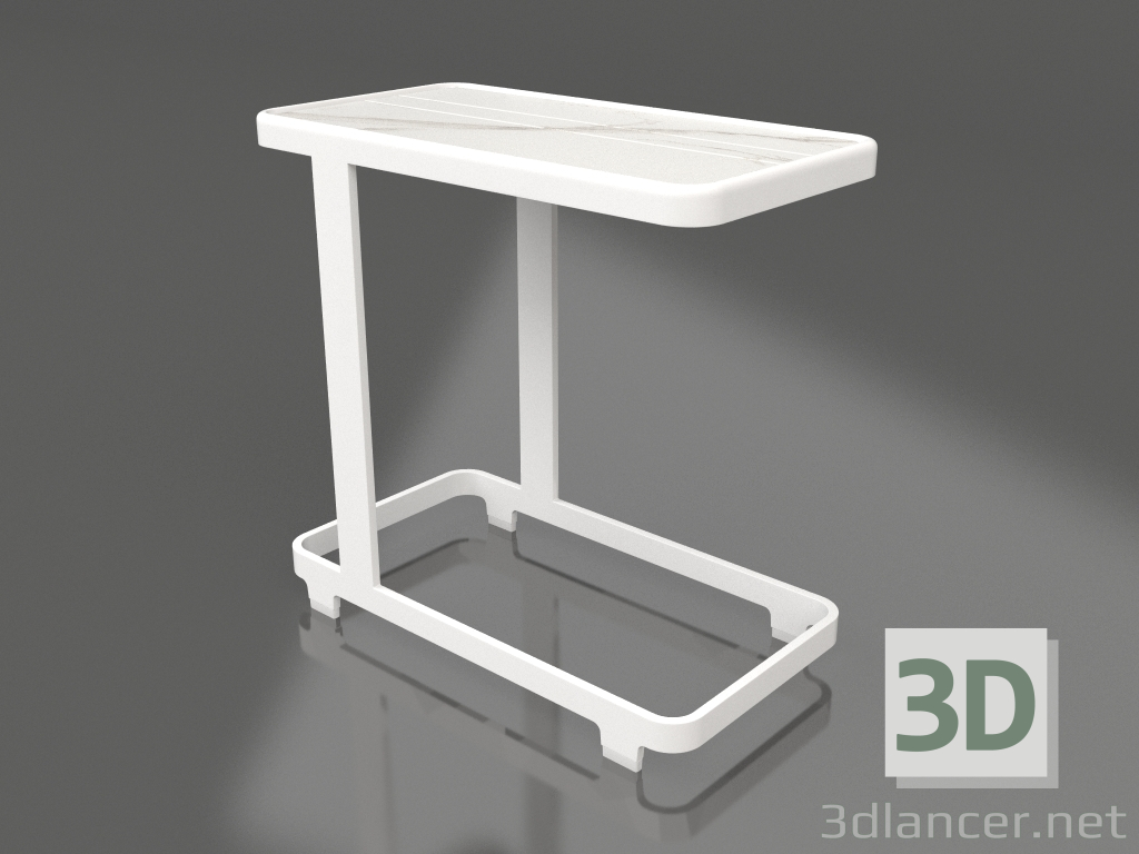 modello 3D Tavolo C (DEKTON Aura, Bianco) - anteprima