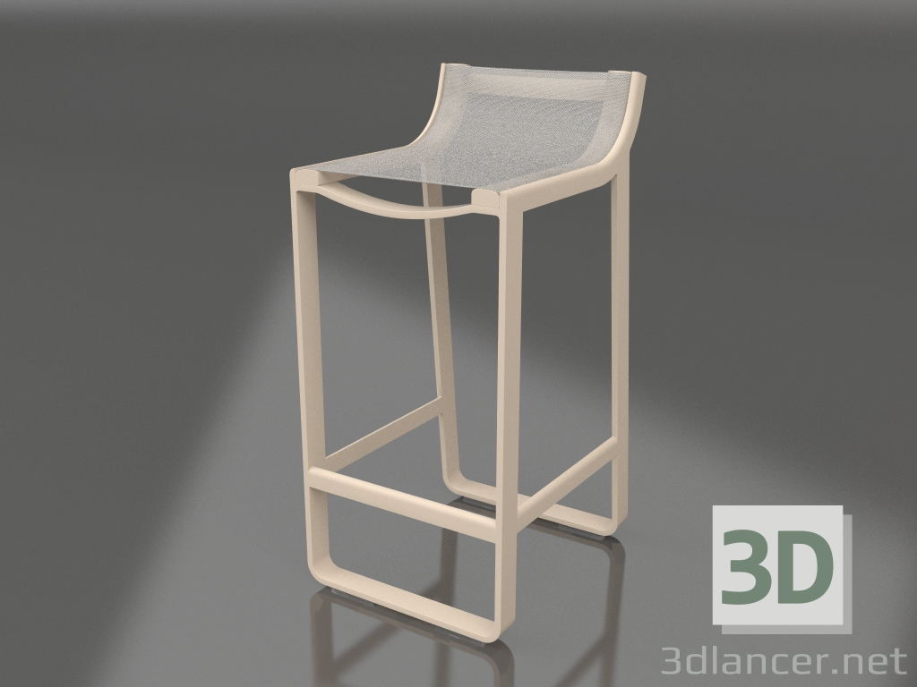 3D modeli Yarım bar taburesi (Kum) - önizleme