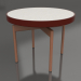 modèle 3D Table basse ronde Ø60 (Rouge vin, DEKTON Sirocco) - preview