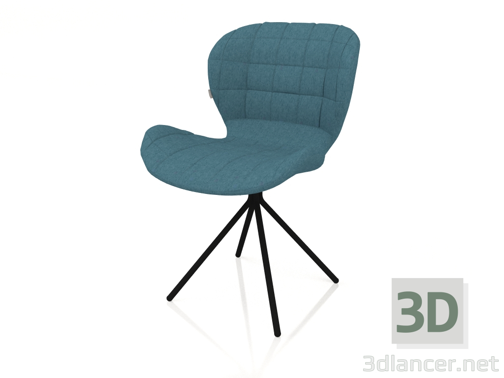 modèle 3D Chaise OMG LL (Pétrole) - preview