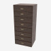 3d model Chest of 8 drawers Olimpo - preview