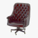 3d model Office chair with leather upholstery 519 - preview