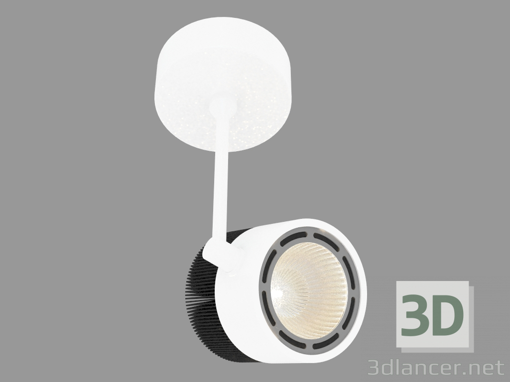3d model lámpara de LED giratorio de superficie (DL18602_01WW-R) - vista previa