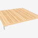modello 3D Il tavolo è quadrato basso (150-84) - anteprima