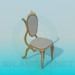 3D modeli Barok sandalyeyle - önizleme