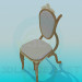 3d model Chair with baroque - preview