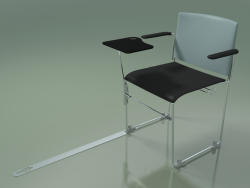 Kolçaklı ve aksesuarlı istiflenebilir sandalye 6603 (İkinci renkte polipropilen benzin, CRO)