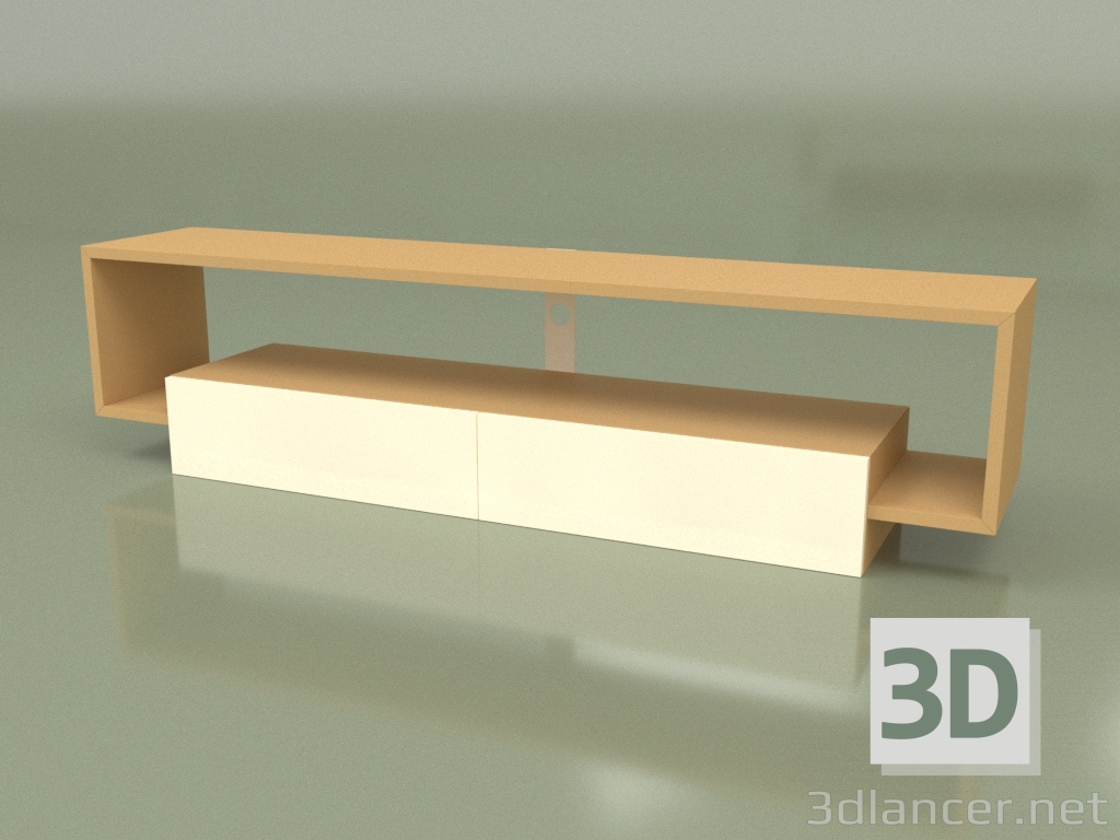 3d model TV console TUBE (2) - preview