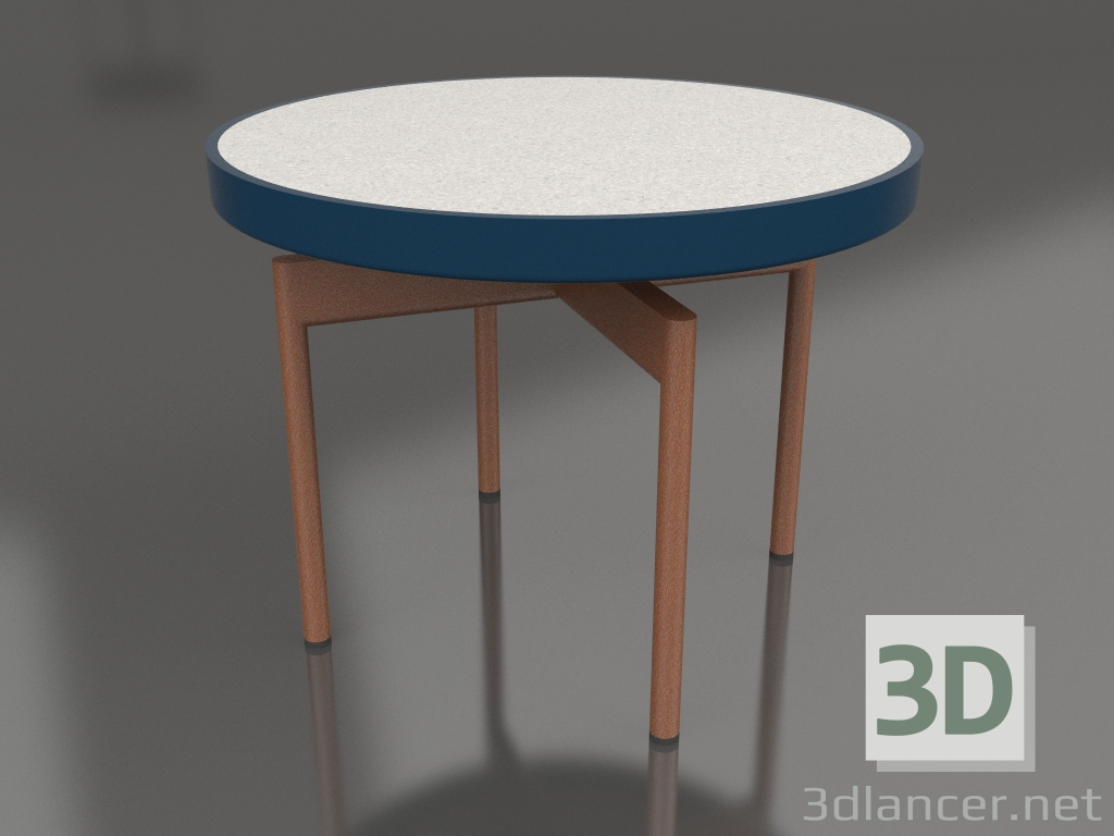 modello 3D Tavolino rotondo Ø60 (Grigio blu, DEKTON Sirocco) - anteprima