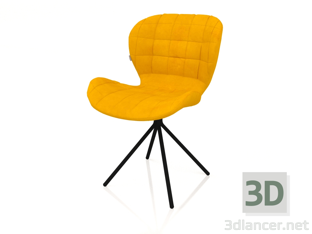 3d model Silla OMG LL (Amarillo) - vista previa