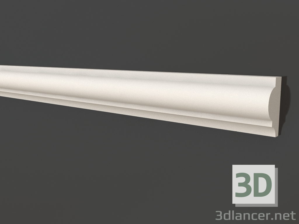 3d model Plaster molding LG 002 (20x10) - preview