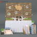3d Set for a wedding photo shoot in the style of rustic model buy - render