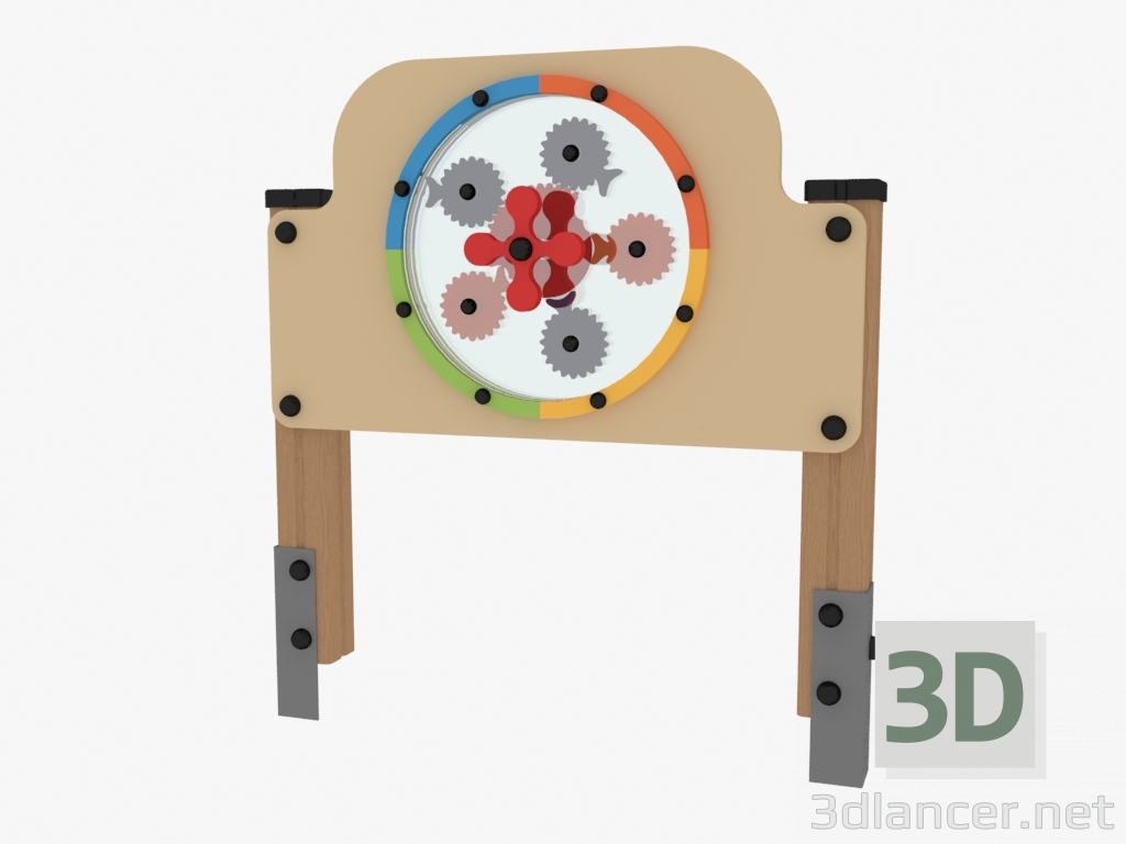 3D Modell Game Panel Lenkrad (4018) - Vorschau