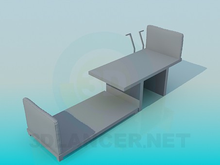 3D Modell Etagenbett für Kinder - Vorschau
