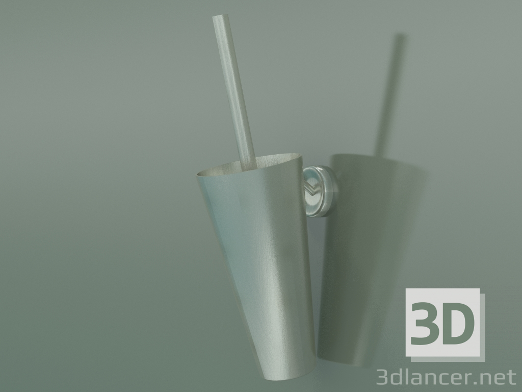 3D Modell An der Wand montierter Toilettenbürstenhalter (Nickel gebürstet, 40835820) - Vorschau