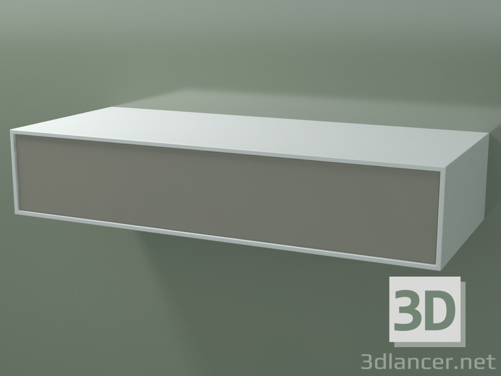 modèle 3D Boîte (8AUEAB01, Glacier White C01, HPL P04, L 120, P 50, H 24 cm) - preview