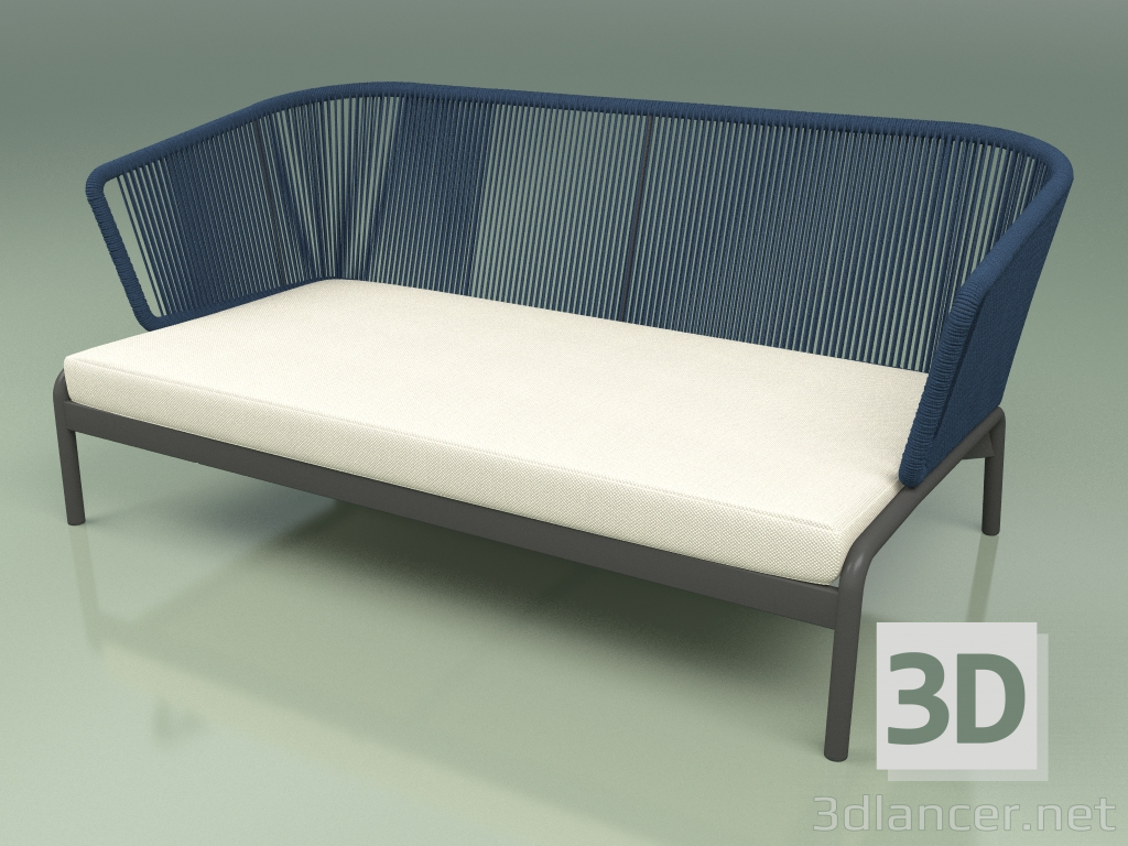 3D Modell Sofa 002 (Kordel 7mm Blau) - Vorschau