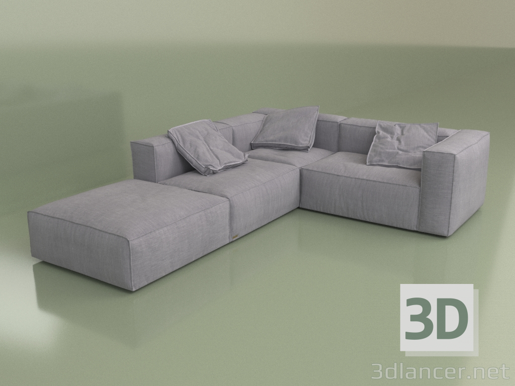 modèle 3D Canapé Belfast (Ensemble 03) - preview