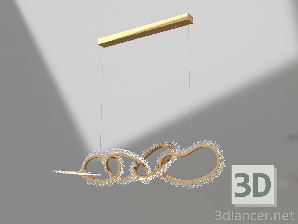 modello 3D Pendente Sena Crystal ottone (07607-5AL,36) - anteprima