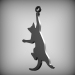 modello 3D di Ciondolo gatto nero comprare - rendering