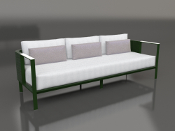 3-seater sofa (Bottle green)