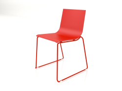 Dining chair model 1 (Red)