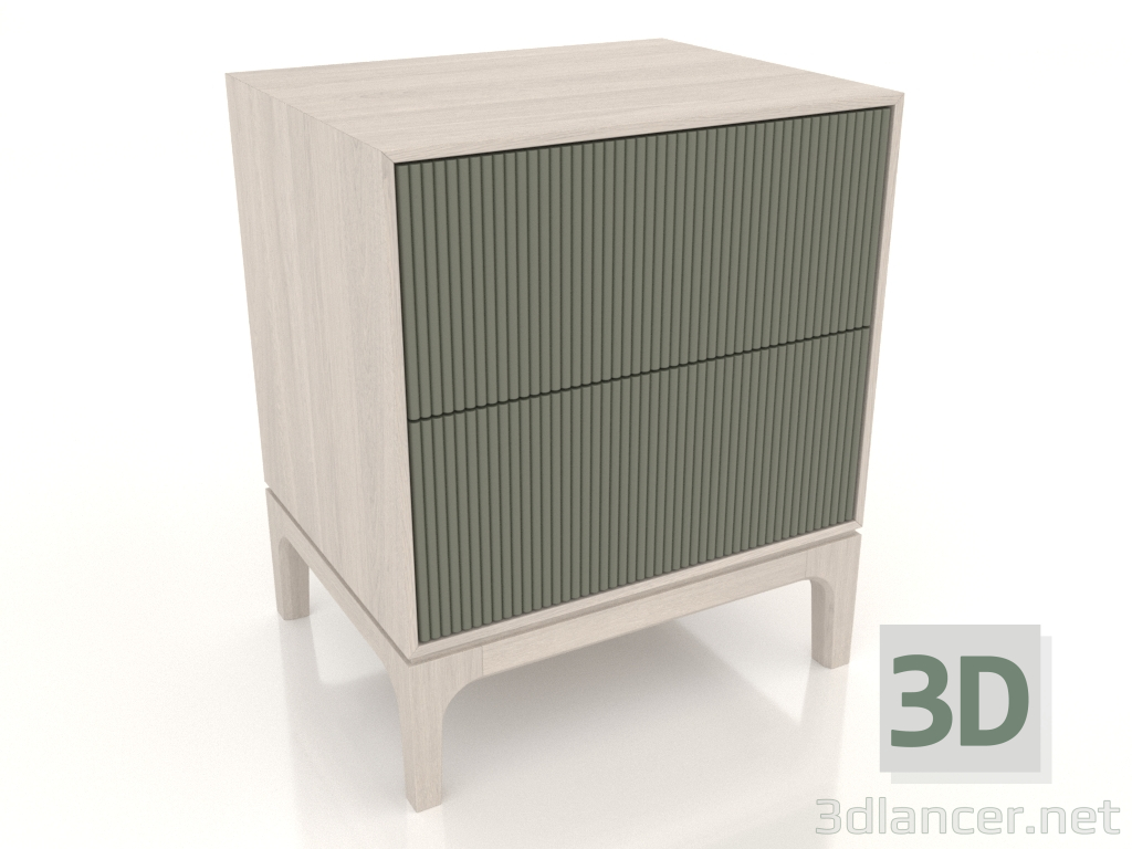 3D modeli FARGO 2 çekmeceli komodin, frezelenmiş cepheler (zeytin, ağartılmış meşe, seçenek 3) - önizleme