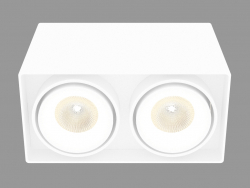 Накладной потолочный светодиодный светильник (DL18610_02WW-SQ White)