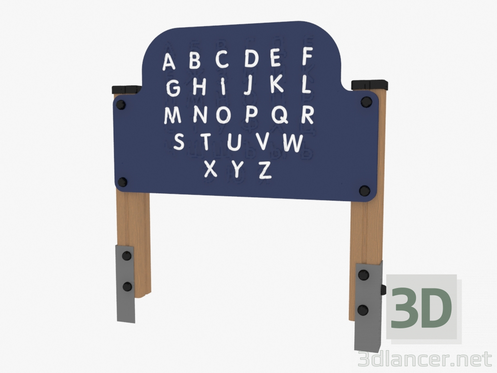 3d model English Alphabet Game Pad (4019) - preview